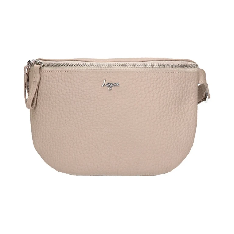 Unique Beige Leather Women's Pouch fossil