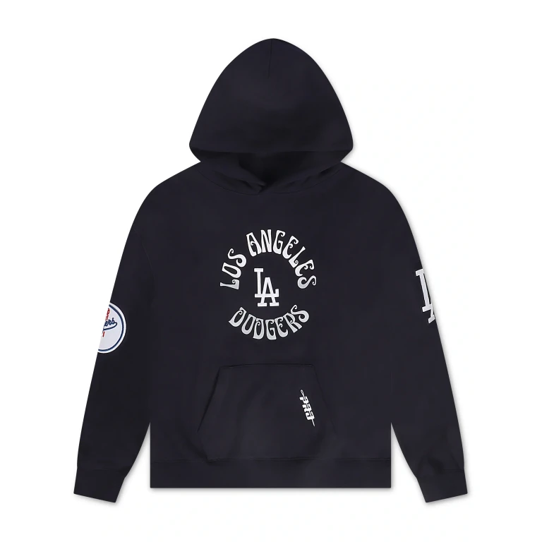 Los Angeles Dodgers Retro Stack Hoodie - Navy