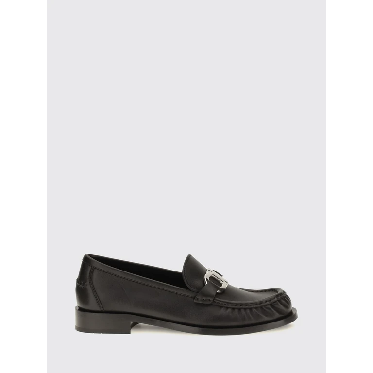 FERRAGAMO Vara Penny Loafers in Brushed Leather with Mid Heel (01L836795530)