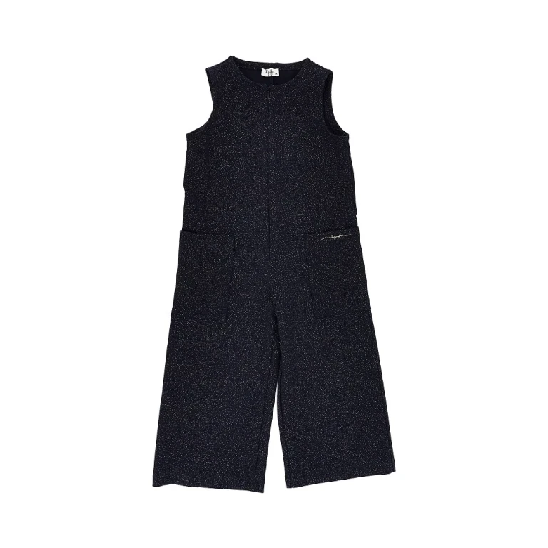 Girl's Sleeveless Viscose and Lurex Jumpsuit (ST0005M4022497)