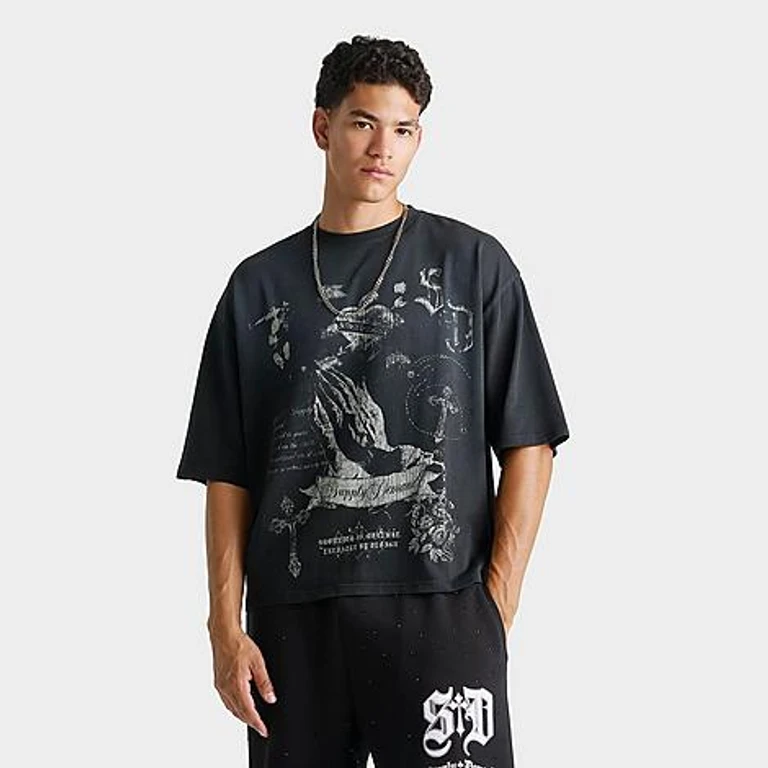 Camiseta Supply & Demand Warble Graphic em lavagem Black