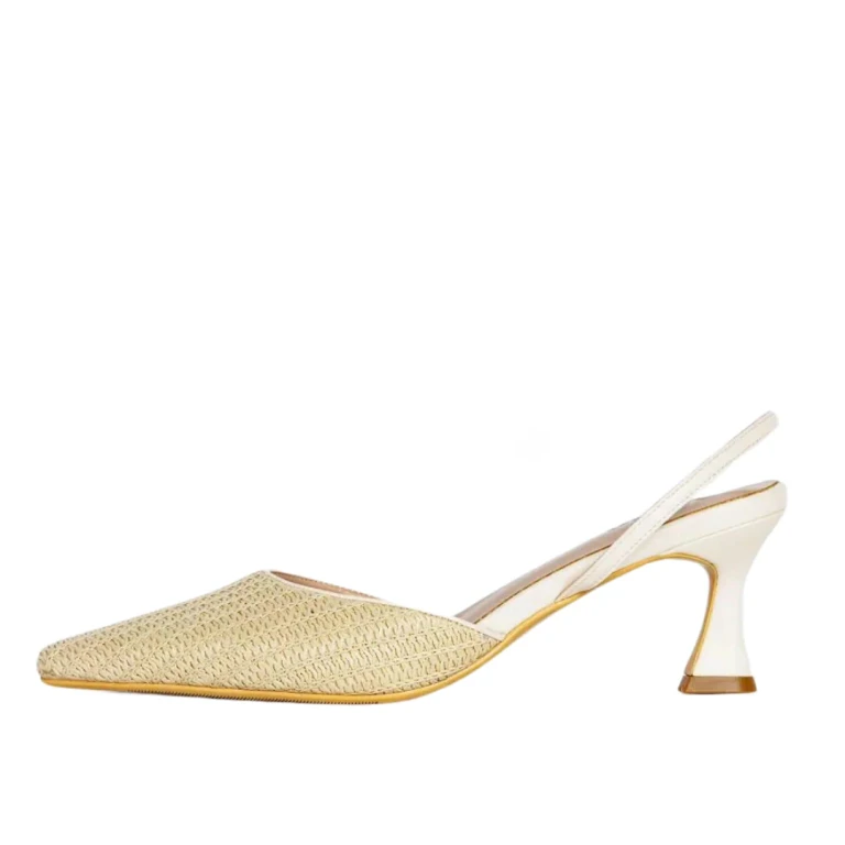 Lynn Slingback Pumps Beige