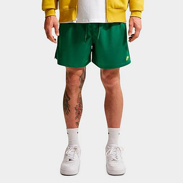 Men's Sportswear Club Jacquard Flow Shorts in Malachite/Lightning Size: XS