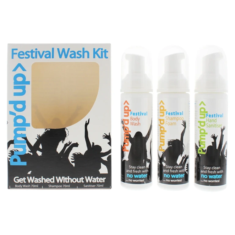 Set Pump'd Up: Festival Hydrating Body Wash 70 ml + Festival Hydrating Foam 70 ml + Festival Cleansing Hand Gel 70 ml