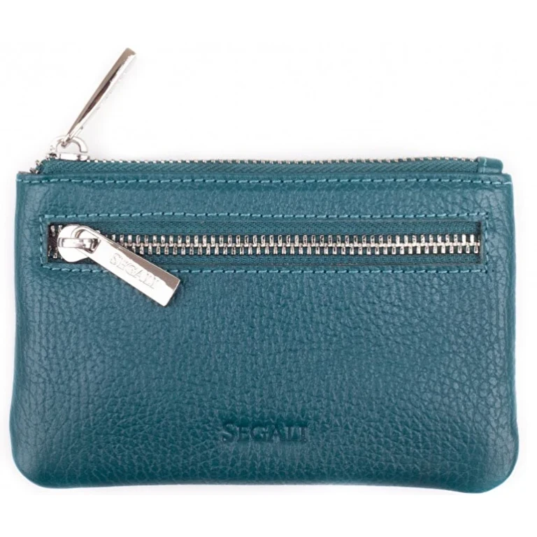 Leather mini wallet-key Anello 7291 A blue