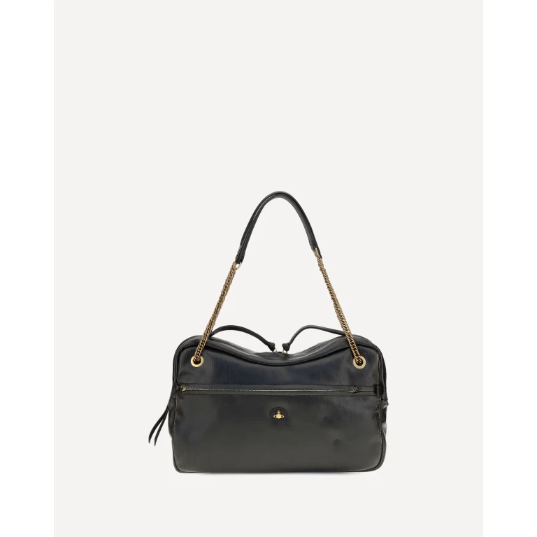 Large Dolce textured leather Shoulder Bag Female UNI