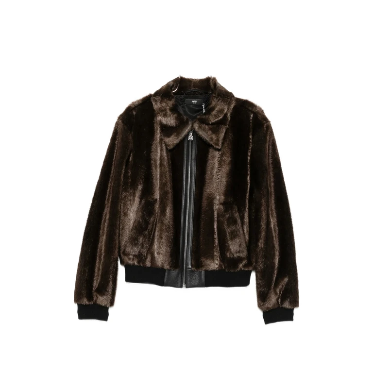Faux-fur Panelled Jacket