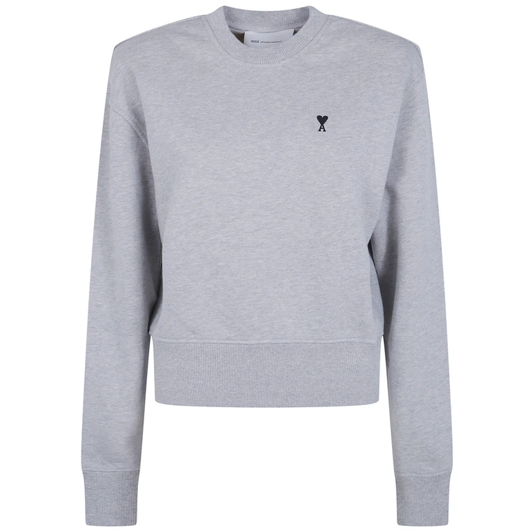 AMI ALEXANDRE MATTIUSSI Sweatshirt Contrast Detail "Quota Ami De Coeur