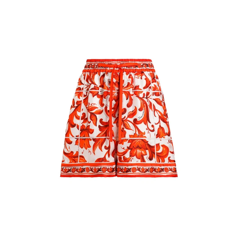 Maiolica-Print Shorts
