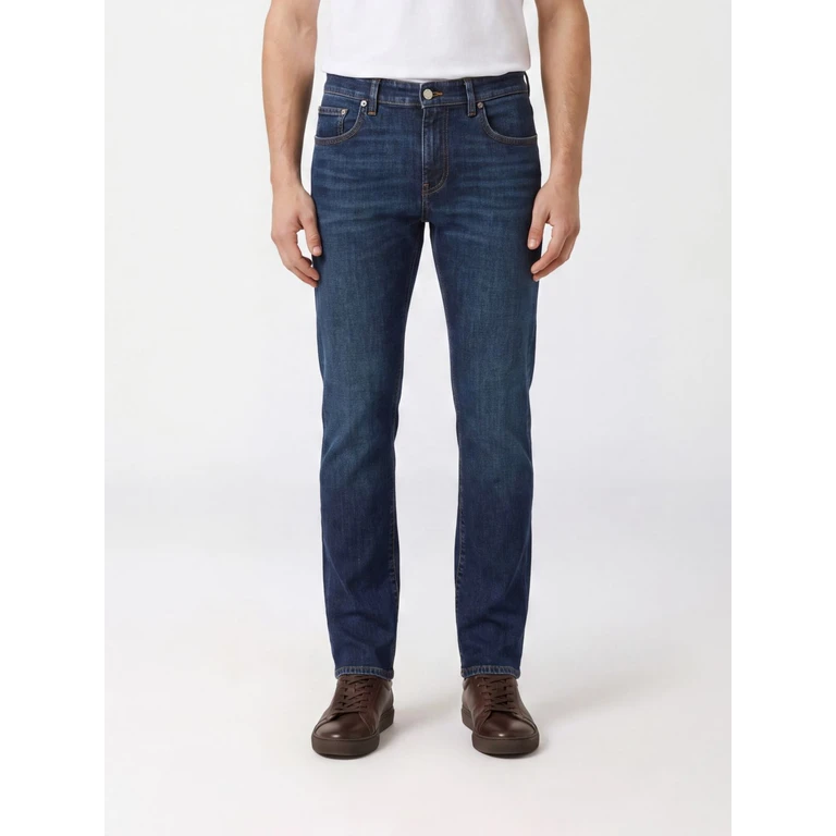 PT TORINO Mid-Rise Five-Pocket Skinny Jeans in Stretch Cotton Denim (C5DP05Z0IM6030MI43)