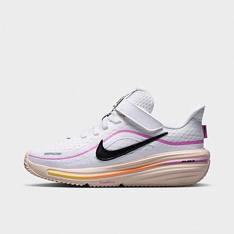 Nike Little Kids Winflo 12 Road Running Shoes in White/Light Magenta/Chalk Size: 1.0