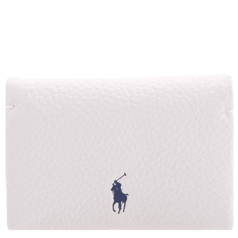 Paper Logo Print Leather Wallet
