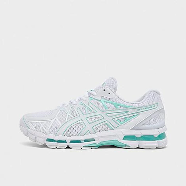 Men's ASICS GEL-Kayano 20 Casual Shoes in White/Illuminate Mint Size: 8.0