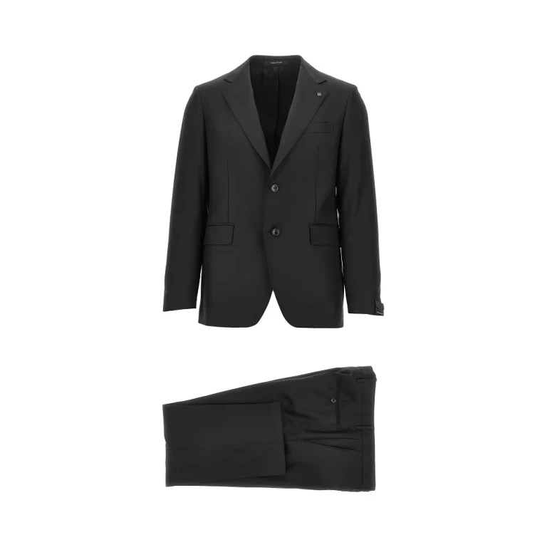 Virgin wool two-pieces tailored suit Man 46