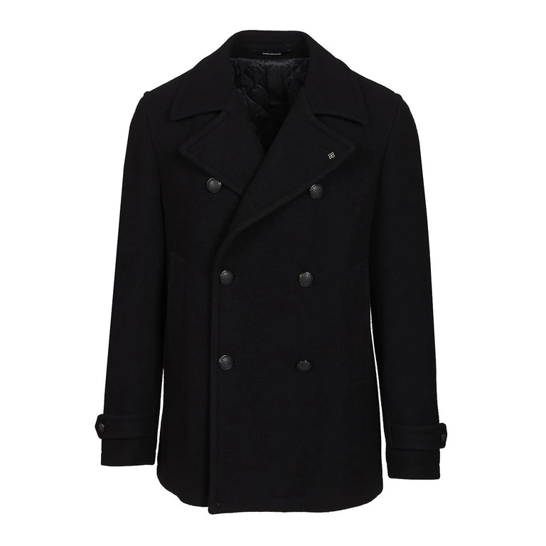 Manteau croisé en laine