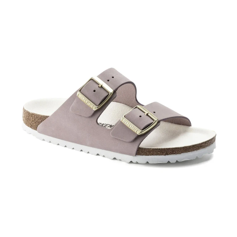 Arizona Nubuck Leather Lilac Sandals
