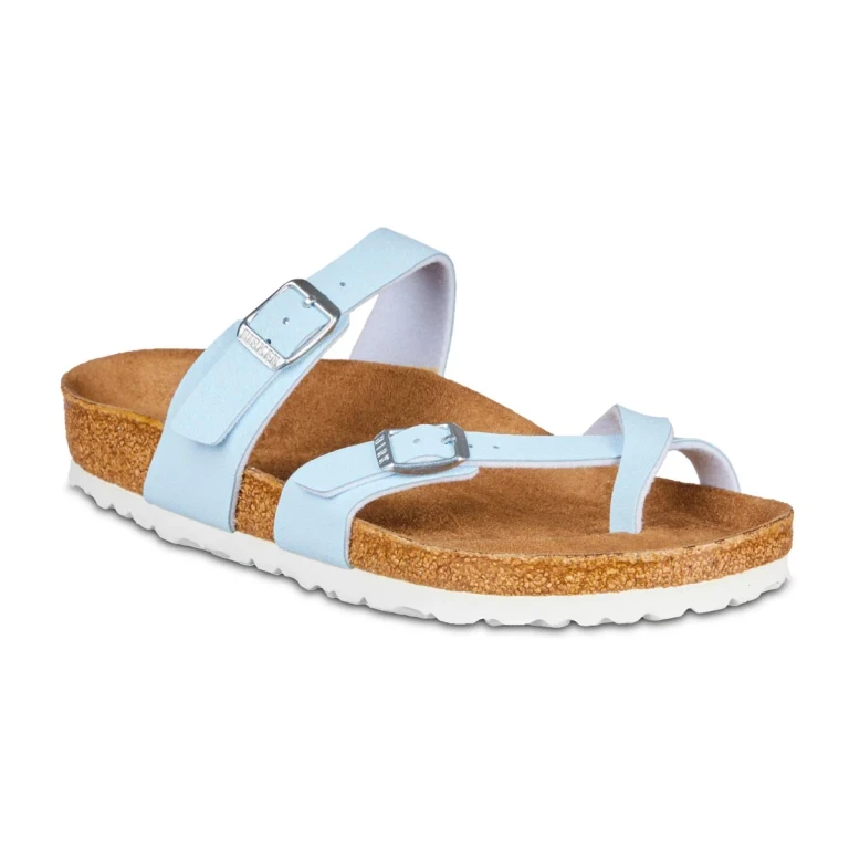 Women's Mayari Birko-Flor Leather Brushed Sky Sandals