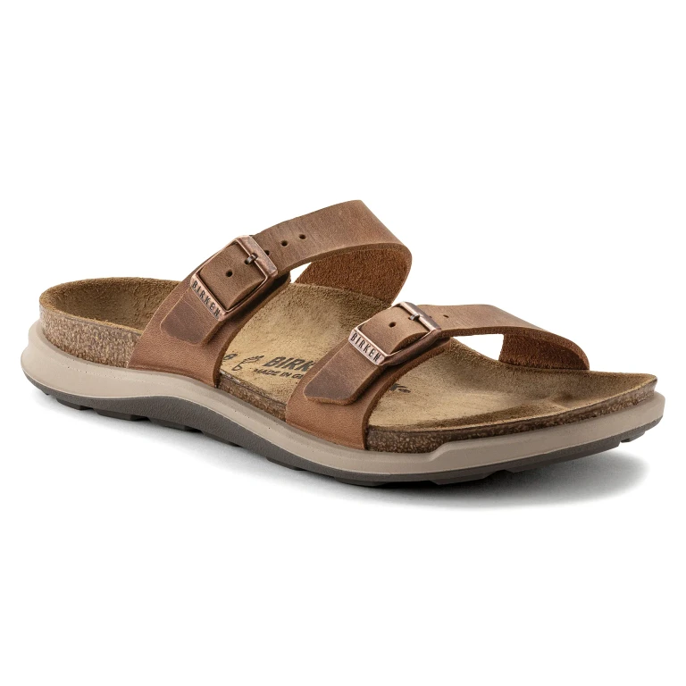 Women's Sierra Oiled Leather Tobacco Brown Sandals
