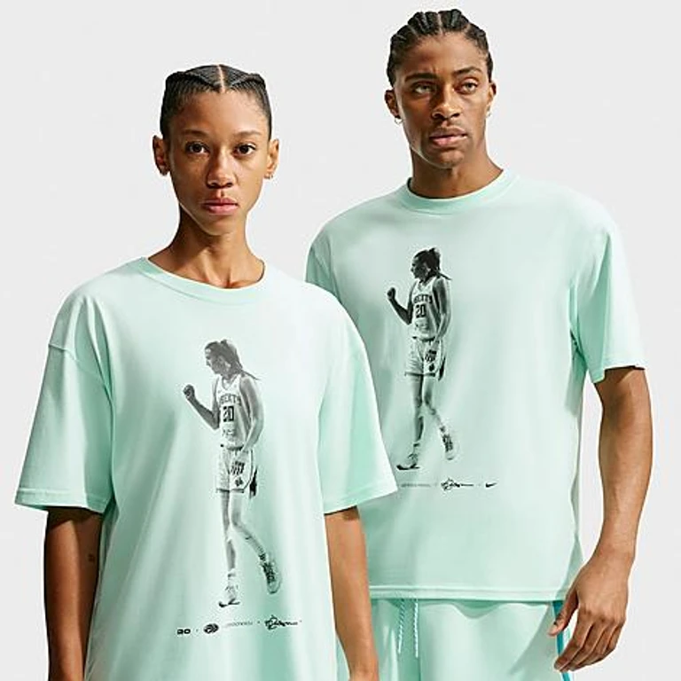 Nike Women's Sabrina Dri-FIT Basketball T-Shirt in Mint Foam Size: XS