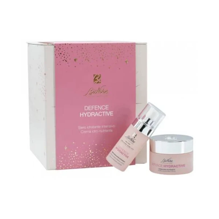 Defence Hydractive: Intense Hydration Skincare Set - Serum & Cream for Dry, Very Dry Skin - Hyaluronic Acid, Shea Butter Included