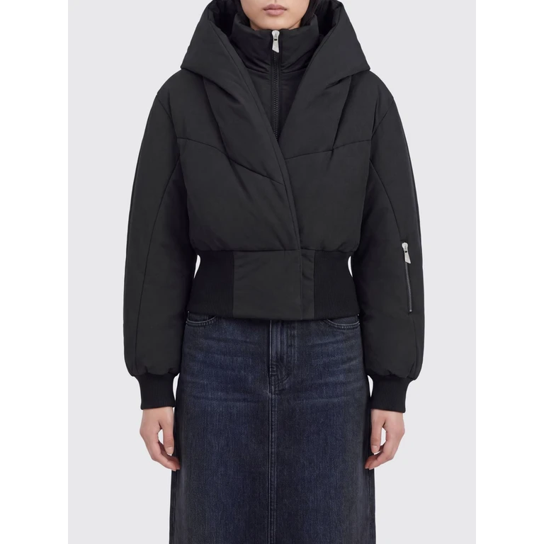 Veste bomber en tissu technique noir The Attico