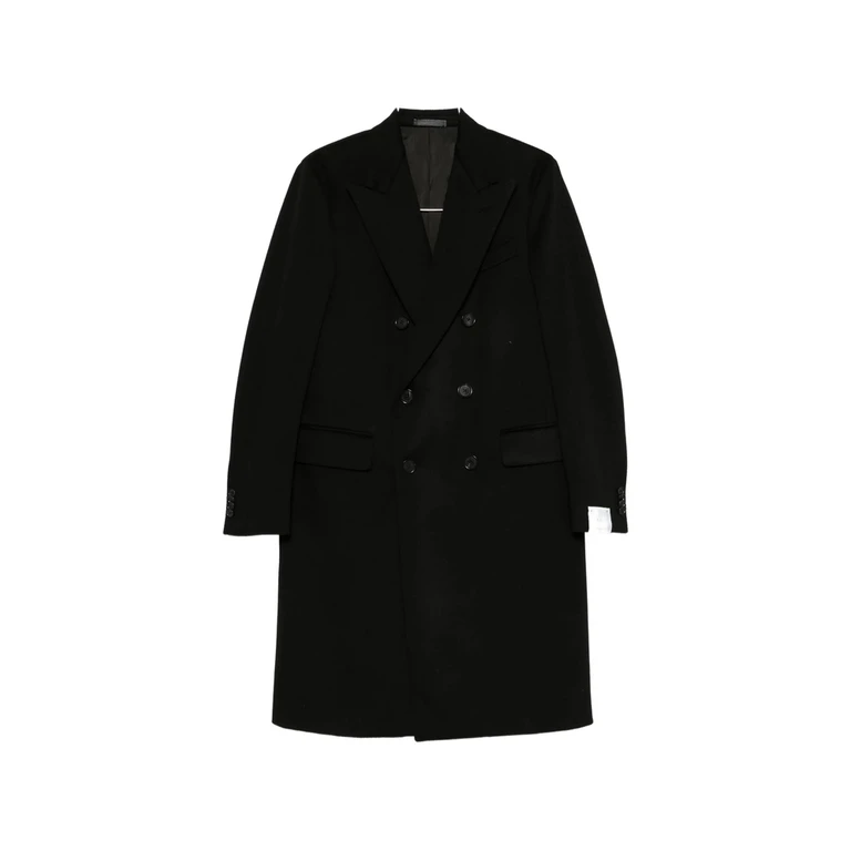 Double-breasted Peaked-lapel Coat