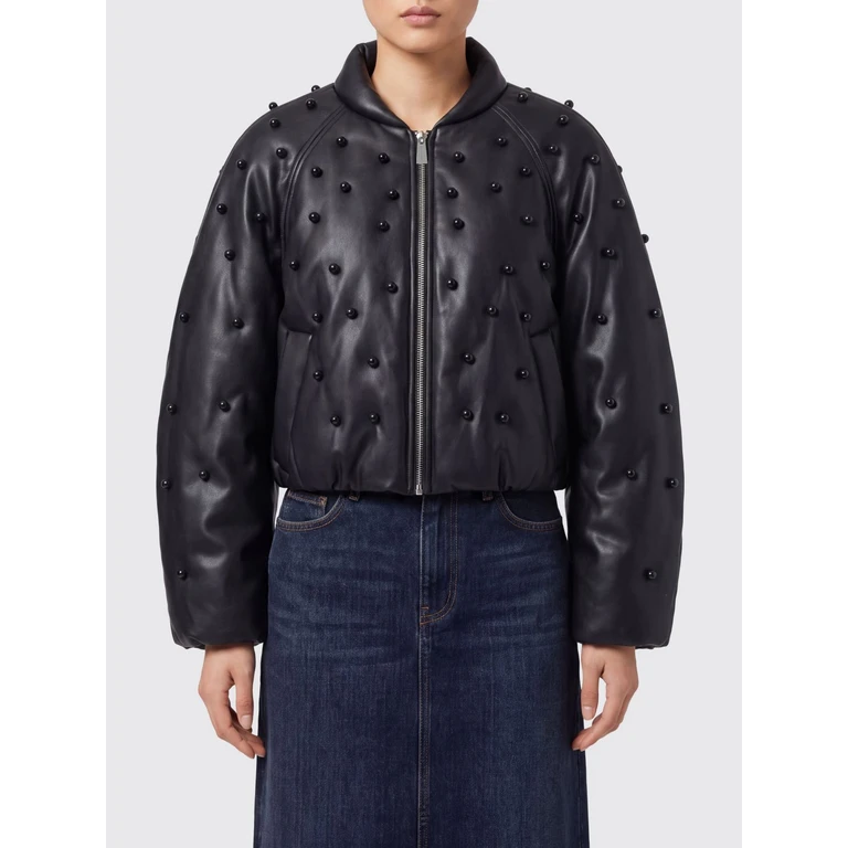 Veste bomber en simili cuir Pinko