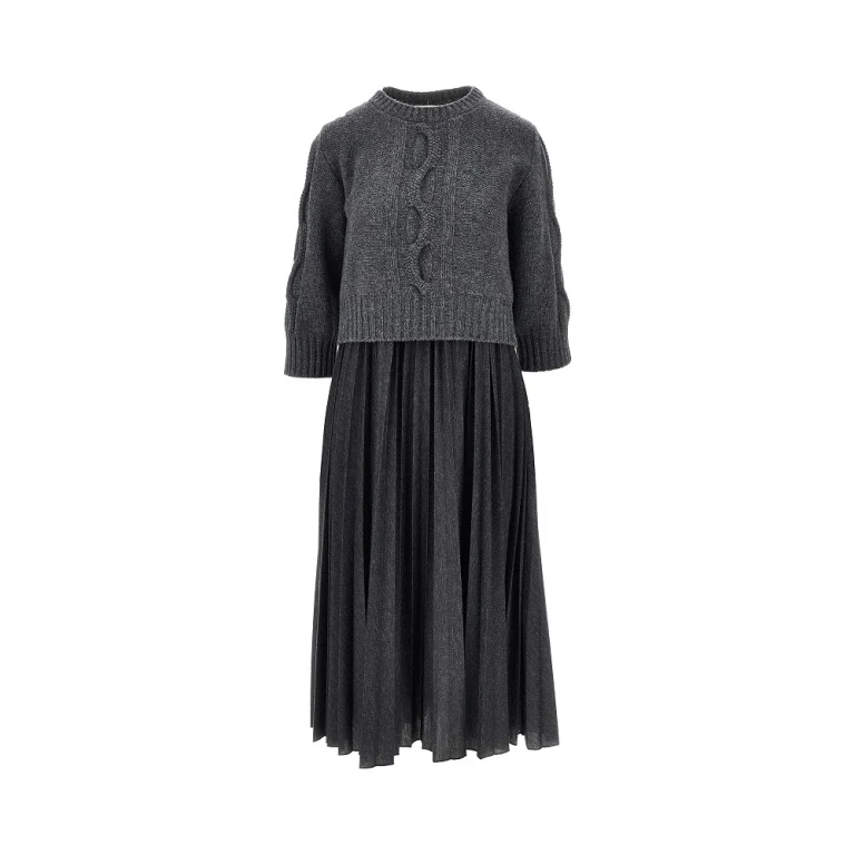 MAX MARA WEEKEND Midi dress with sweater Woman S