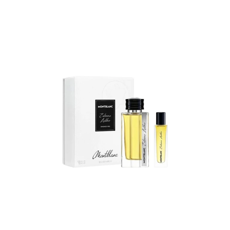 Set Montblanc: Extreme Leather, Eau De Parfum, per uomo, 125 ml + Extreme Leather, Eau De Parfum, per uomo, 15 ml