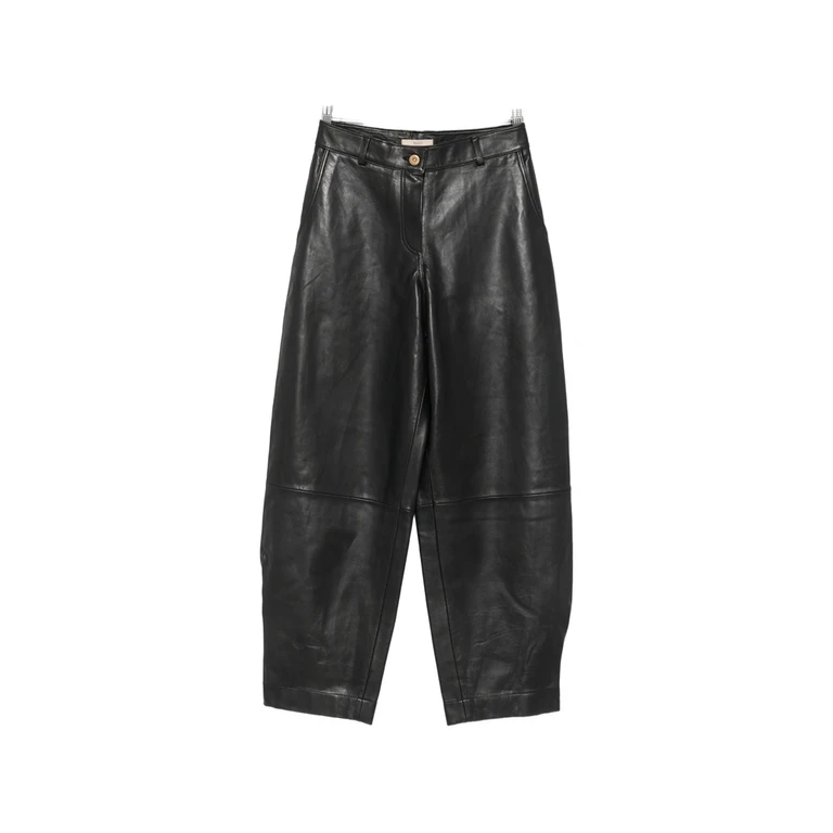 Carlea Leather Tapered Trousers