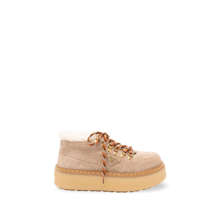 Suede Lace-Up Shoes
