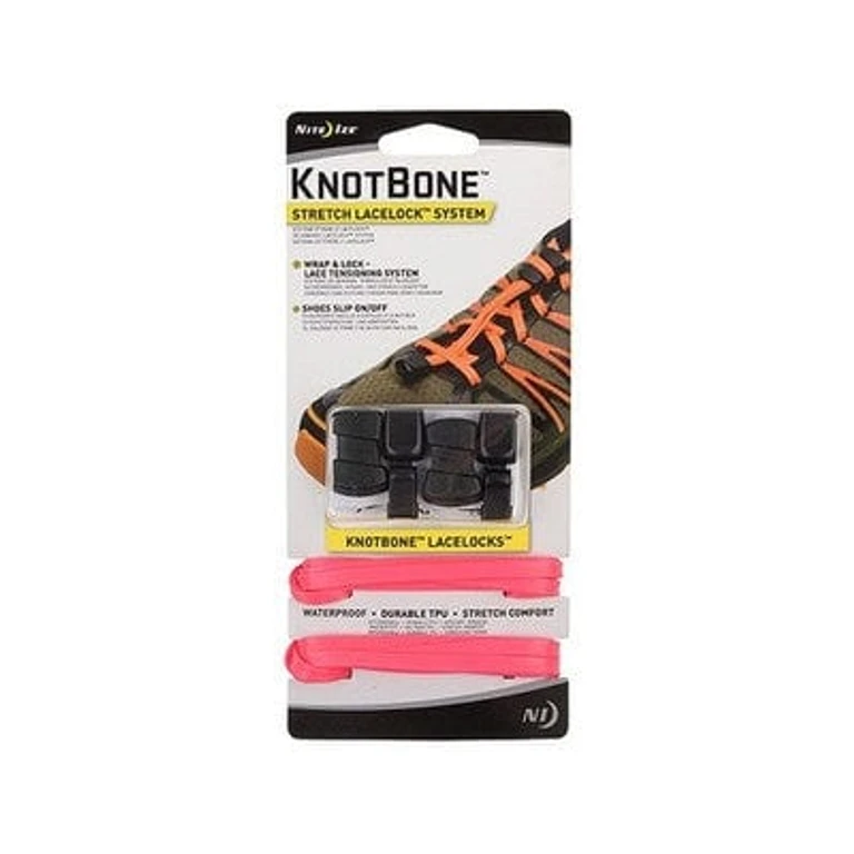 Knotbone Stretch Lacelock System, Neon Pink