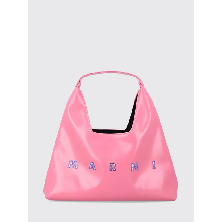 Boy's Diamond Canvas Shoulder Bag with Rhinestone Logo (M02030M00TK0M353)