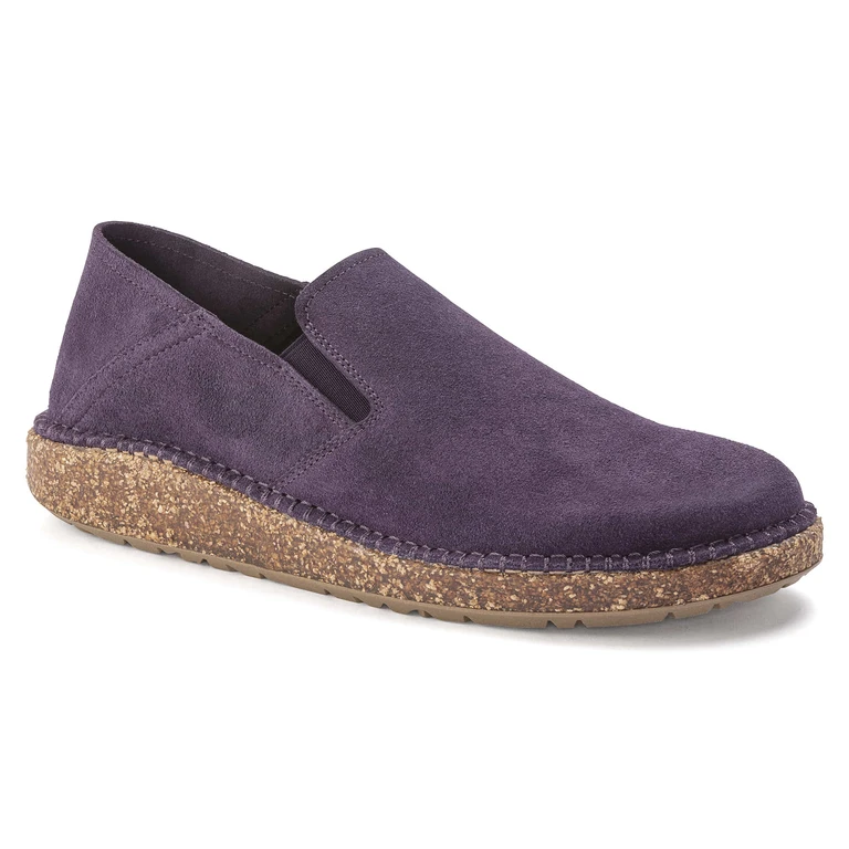 Callan Suede Leather Dark Berry