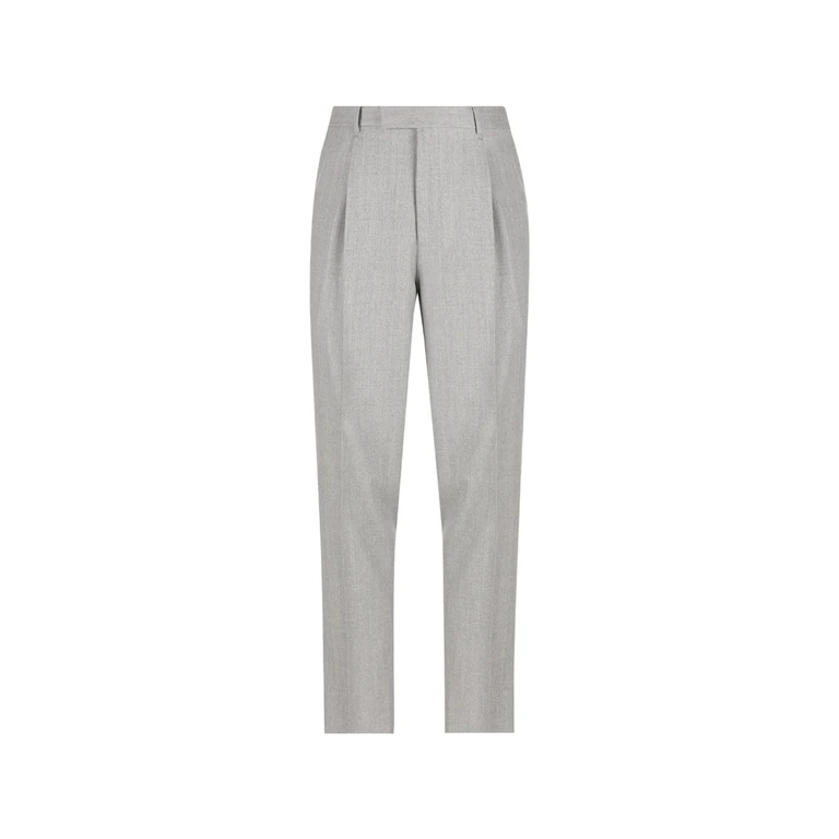 Pleated Tapered Trousers