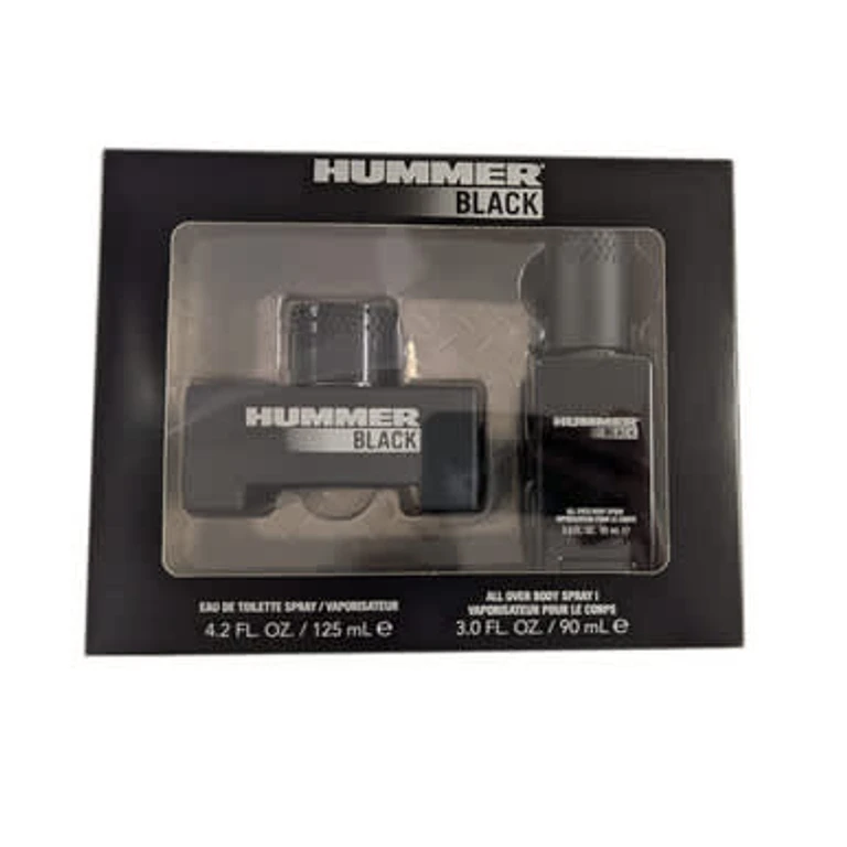 Black 2 Pcs Set for Men: 4.2 Eau De Toilette Spray + 3 Oz All over Body Spray