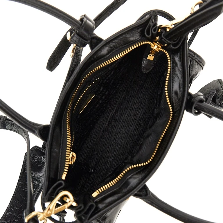 Leather mini 'Prada Bonnie' bag Woman One Size