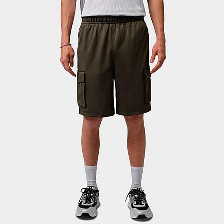 Jordan Men's Brooklyn Festival Cargo Shorts in Cargo Khaki/Black Size: XS