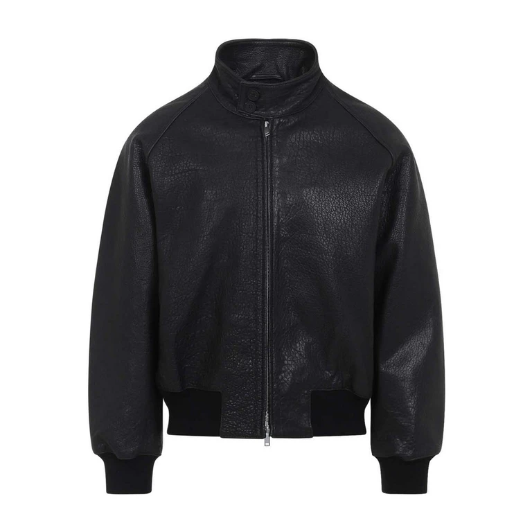 Blouson en cuir Studio Nicholson - Noir
