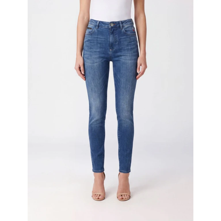 High-Waisted Skinny Jeans in Five-Pocket Stretch Denim (UAFCWDT3022PDE004N07UB)