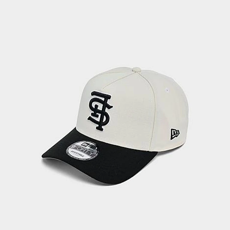 St. Louis Cardinals MLB Upside Down 9FORTY A-Frame Snapback Hat in Chrome/Black