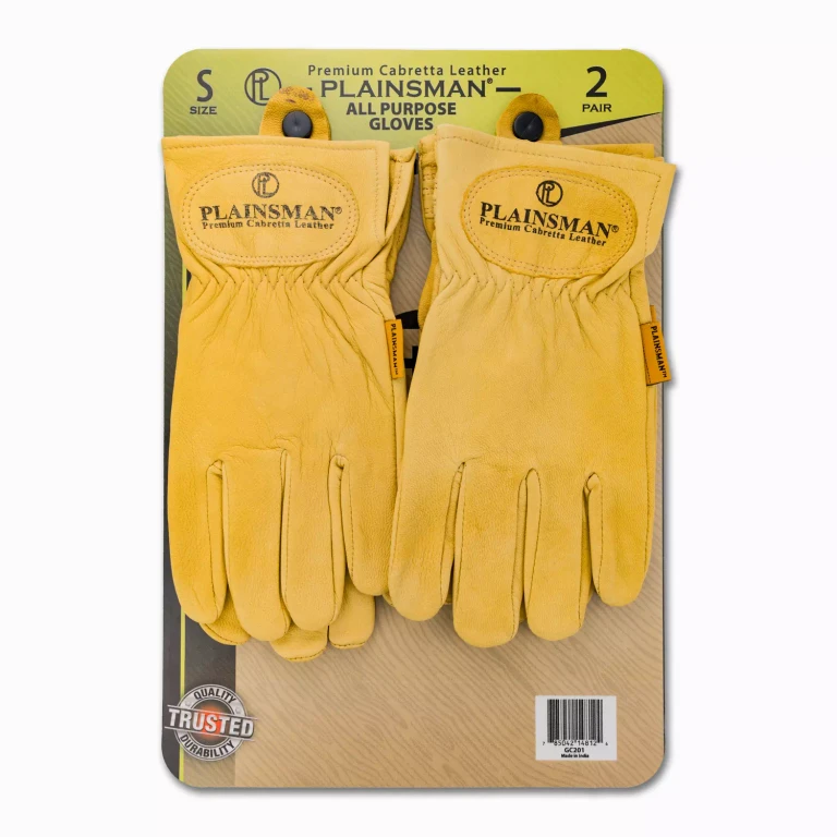 Tan Premium Cabretta Leather Gloves - 2 Pairs (Small):- Small