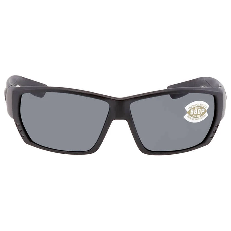 TUNA ALLEY Gray Polarized Polycarbonate Mens Sunglasses TA 01 OGP 62