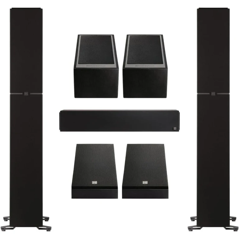 Dymension Atmos Home Theater System (2) DM80 Towers, (1) DM20 Center Channel, (1 Pair) DM95 Rear Speakers and, (2) DM90 Atmos Speakers (Bundle)