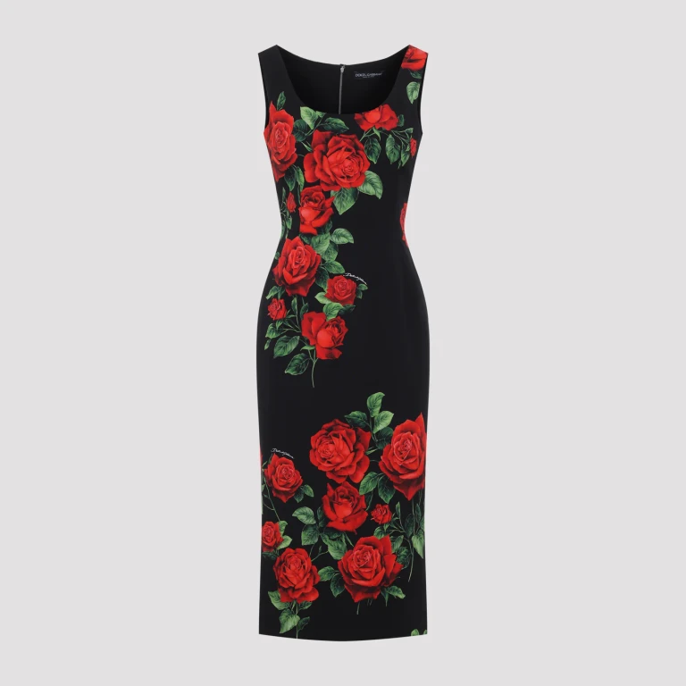 Rose Rosse Midi Dress