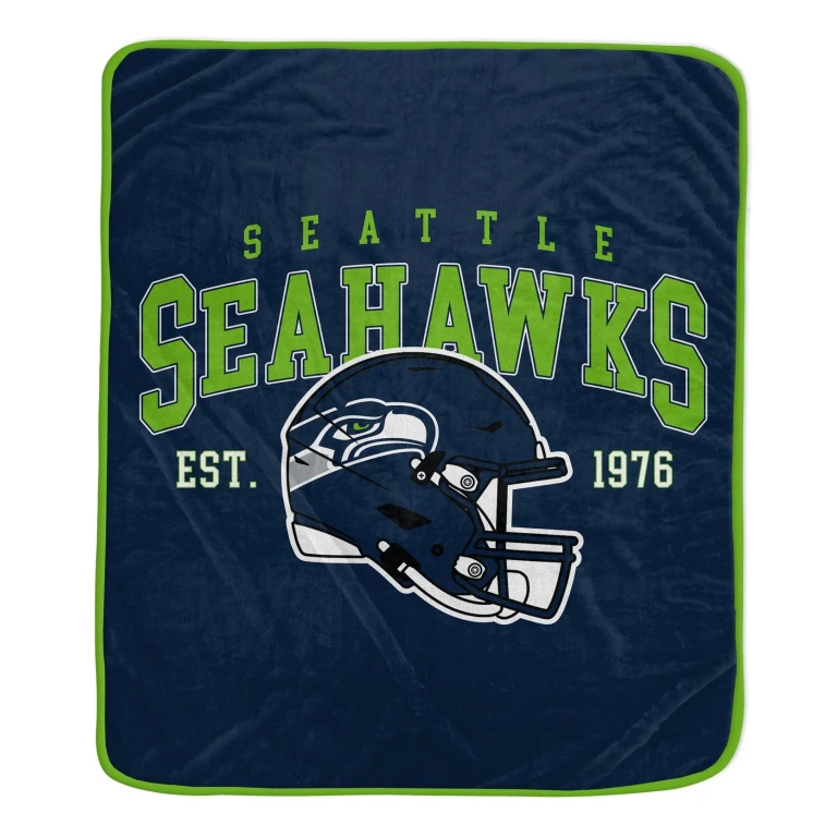 NFL Team Vintage Helmet Cozy Throw 50x60