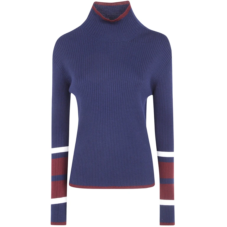 Sweater Striped Sleeve "Ag0001.G30 091 Black"