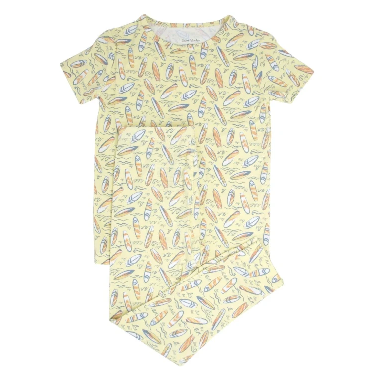 Surfboard Waves Big Kid Pajama S/S