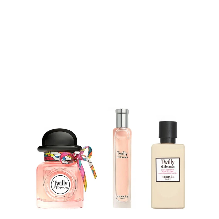 Cofanetto Hermes: Twilly d'Eau De Parfum, da donna, 50 ml + Twilly d'Eau De Parfum, da donna, 15 ml + Twilly d'Lozione corpo, Corpo, 40 ml