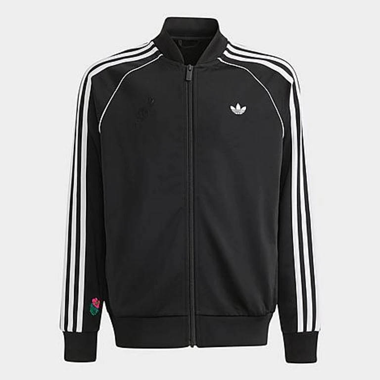 빅키즈 오리지널스 x 브롤스타즈 슈퍼스타 루즈 풀집업 트랙탑 블랙/화이트